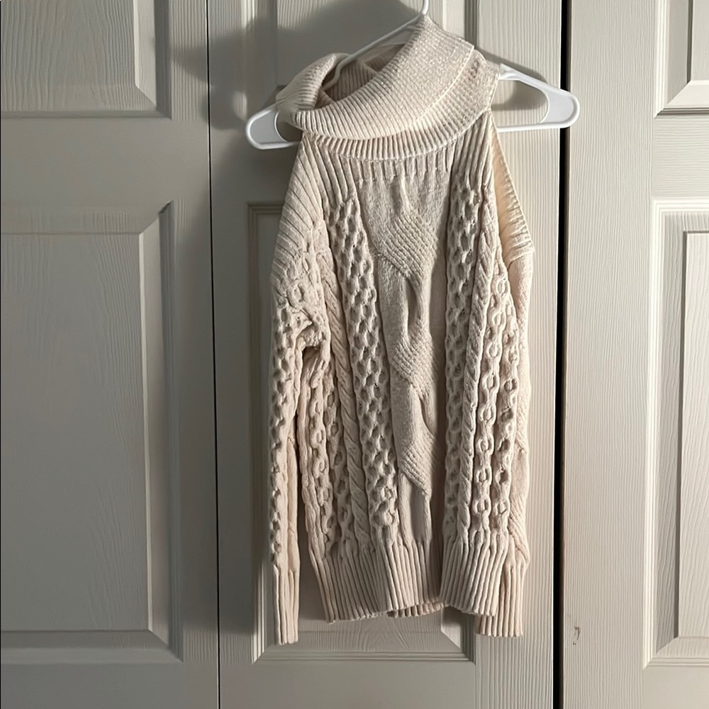 NWT Anthropologie Open-Shoulder Turtleneck